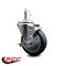 Service Caster 4'' Thermo Rubber Wheel Swivel 7/16'' Grip Ring Stem Caster with Brake SCC-GR20S414-TPRB-TLB-716138 - alternate 3